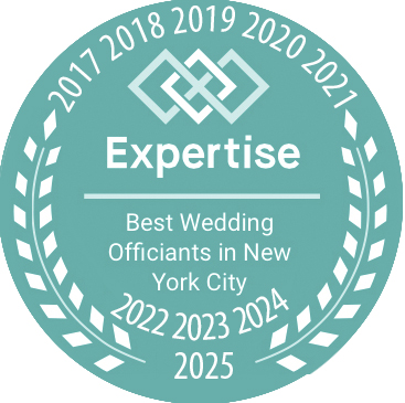 Our Wedding Officiant NYC Expertise.com 2022 Top Officiant Award