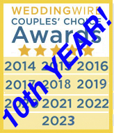 Our Wedding Officiant NYC Weddingwire Couples' Choice Award 2023