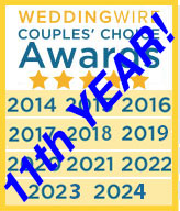 Our Wedding Officiant NYC Weddingwire Couples' Choice Award 2024